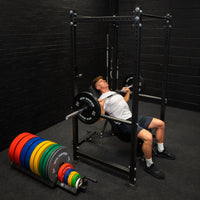 Thumbnail for GM3 Power Rack Cable System, Bench, 150kg Bumper Plates, and Optional 6ft Int'l or 7ft Barbell