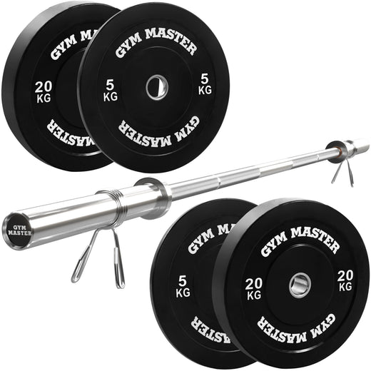 Olympic Weight Bar and Choice of Bumper Weight Plates