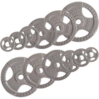 Thumbnail for Olympic Bar and Cast Iron Weight Plates Set