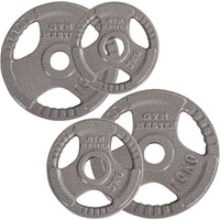 Thumbnail for Olympic Curl Bar and 30kg Tri Grip Cast Iron Weight Set