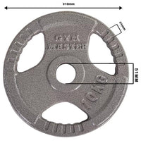 Thumbnail for Olympic Curl Bar and 30kg Tri Grip Cast Iron Weight Set