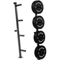 Thumbnail for Wall Mounted Olympic Weight Plate Storage Rack and 150kg Set of 2