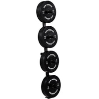 Thumbnail for Wall Mounted Olympic Weight Plate Storage Rack and 150kg Set of 2