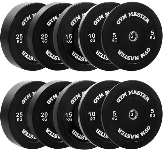 Wall Mounted Olympic Weight Plate Storage Rack and 150kg Set of 2" Bumper Plates