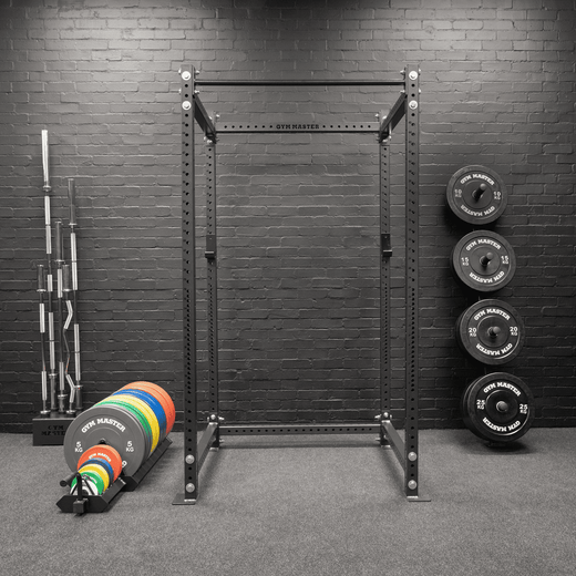 Wall Mounted Olympic Weight Plate Storage Rack and 150kg Set of 2" Bumper Plates