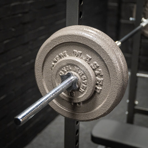 Standard 5ft Barbell and 40kg Cast Iron Weight Set