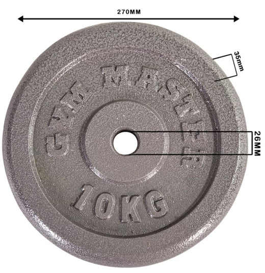 Standard 5ft Barbell and 40kg Cast Iron Weight Set