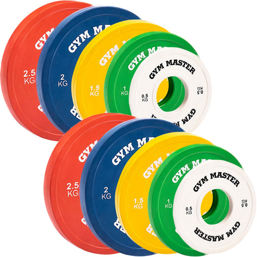 Coloured Bumper Plates Set & Change Plates & Storage Trolley
