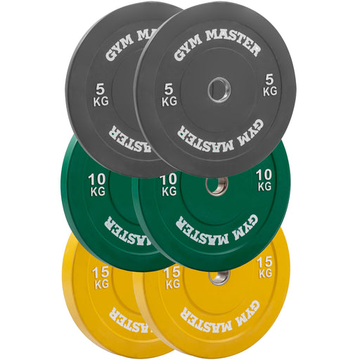 Heavy Duty Adjustable Squat Rack With 6ft Int. Barbell and Coloured Weight Plates