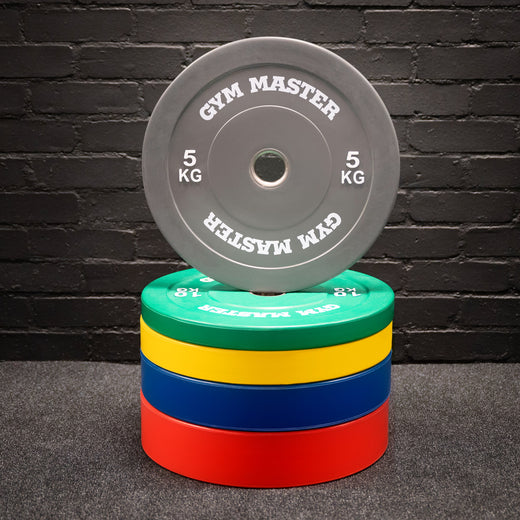 GM1 Power Rack Set with Bench Barbell and Coloured Bumper Weight Set