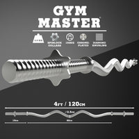 Thumbnail for Product information diagram of chrome ez-bar barbell