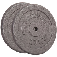 Thumbnail for Standard EZ Curl Bar & 40kg Cast Iron 1