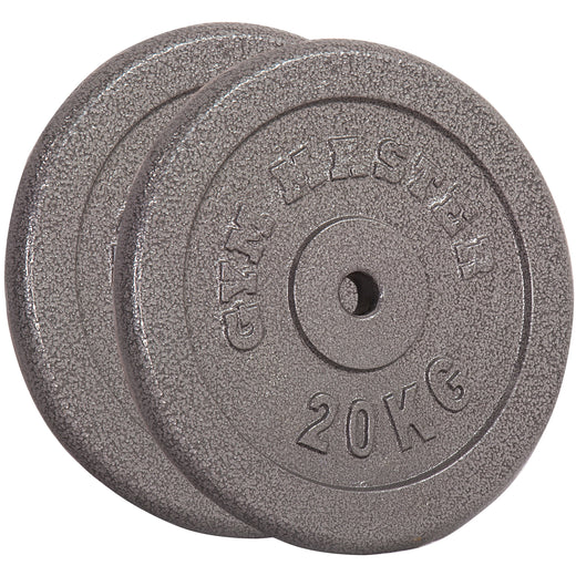 Standard EZ Curl Bar & 40kg Cast Iron 1" Standard Weight Set