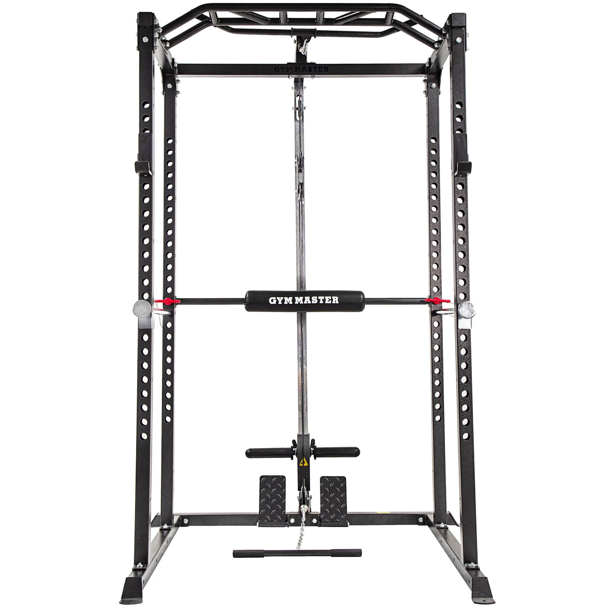GM1 Lap Bar Leg Pad Knee Cushion Power Rack Attachment for Lat Pulldown Exercises on 50x50mm Cages