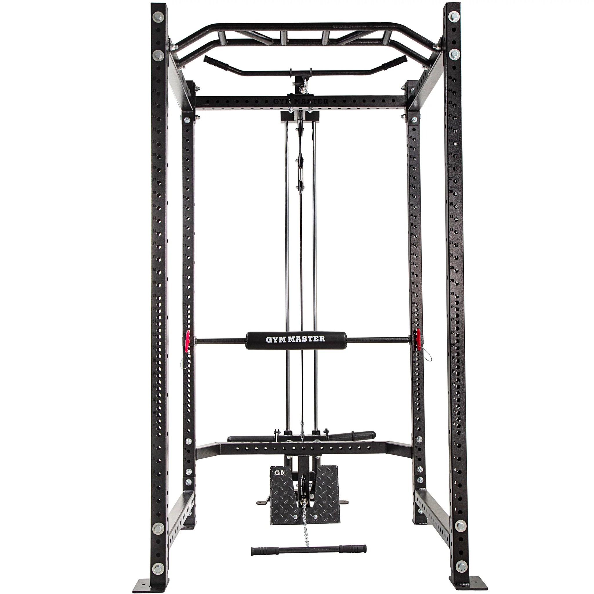 GM3 Lap Bar Leg Pad Knee Cushion Power Rack Attachment for Lat Pulldown Exercises on 60x60mm Cages