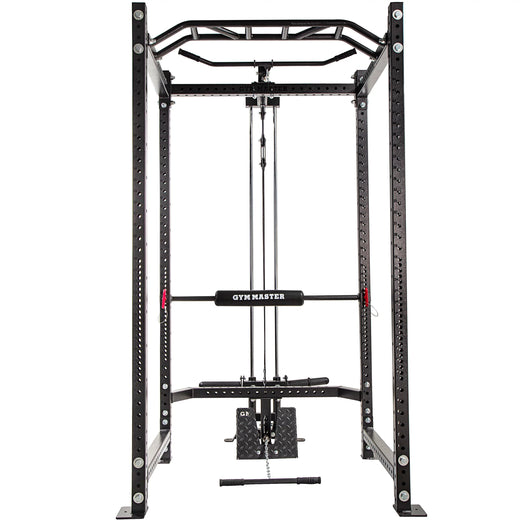 GM3 Lap Bar Leg Pad Knee Cushion Power Rack Attachment for Lat Pulldown Exercises on 60x60mm Cages