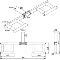 Thumbnail for Viking Press Simulator Multi Grip Landmine Handle Attachment for 2 Inch Olympic Bars