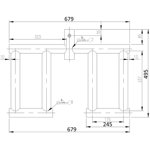 Viking Press Multi Grip Landmine Handle Olympic Bar Attachment