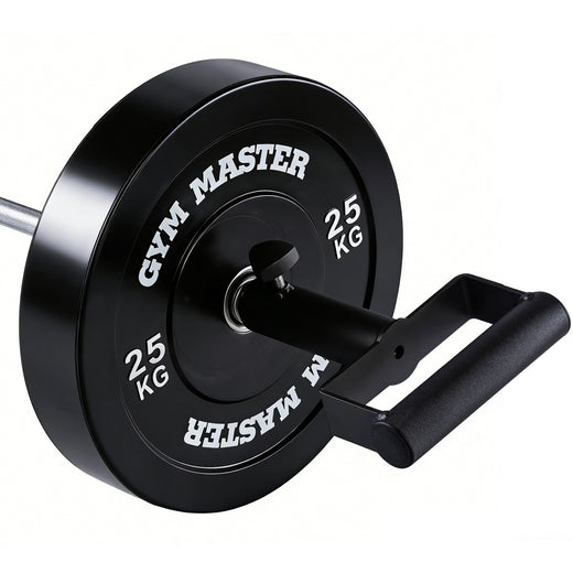 An additional grip attachment for a barbell, on a white background