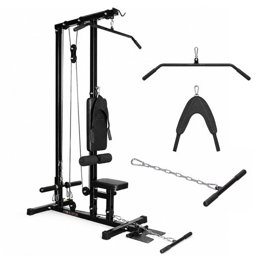 Lat Machine with Ab Crunch Attachment