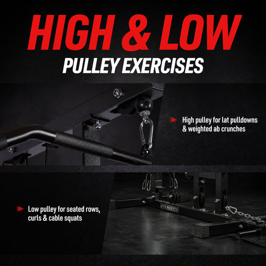 Lat Machine with Ab Crunch Attachment
