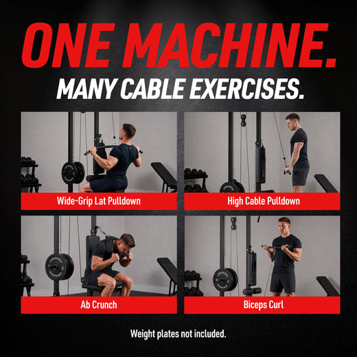 Lat Machine with Ab Crunch Attachment