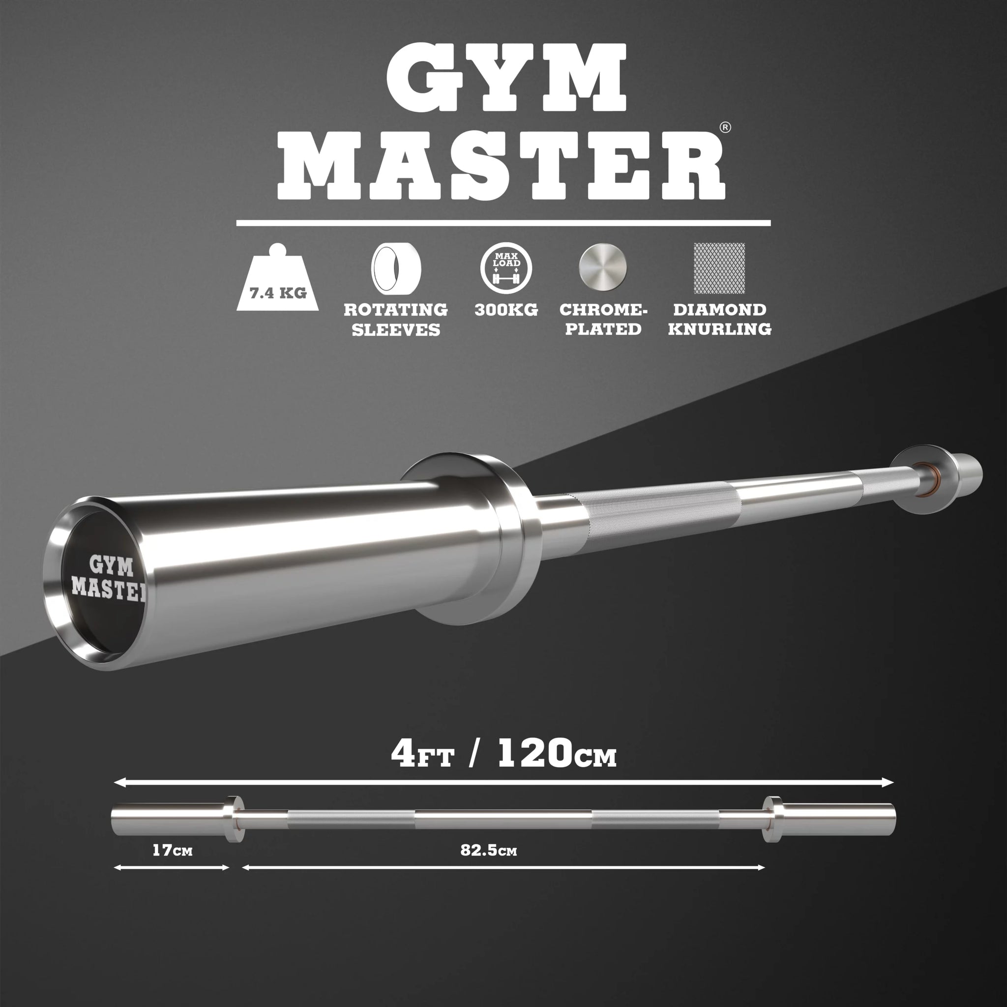 Olympic Barbell 2" Weight Bar – 4ft / 5ft / 6ft / 6ft International / 7ft