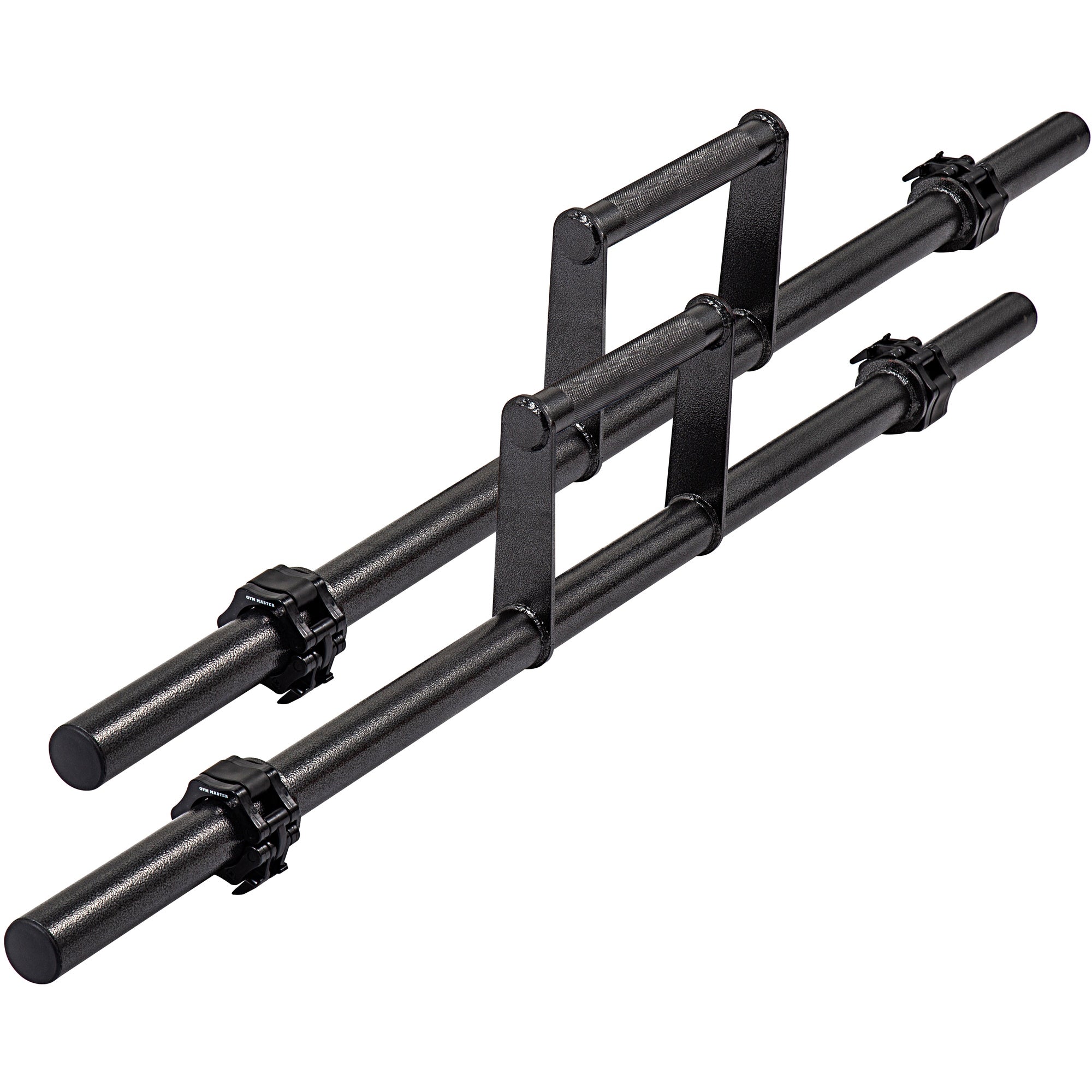 Pair of Farmers Walk Handles and Collars for Olympic Weight Plates