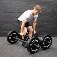 Thumbnail for Pair of Farmers Walk Handles and Collars for Olympic Weight Plates