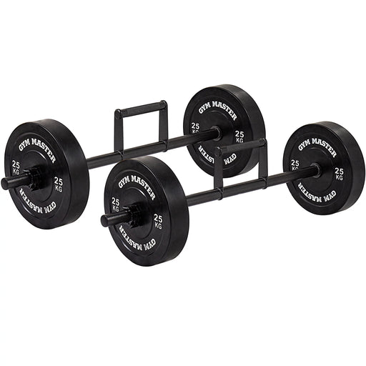 Pair of Farmers Walk Handles and Collars for Olympic Weight Plates