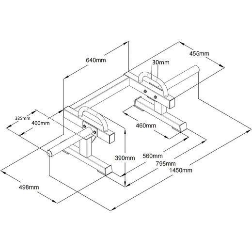 Open Olympic Trap Style Rickshaw Bar Deadlift