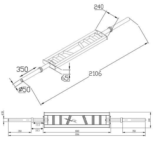 Olympic Multi Grip Football | Swiss Bar in Gunmetal