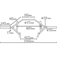 Thumbnail for Olympic Open Trap Hex Bar for Deadlifts