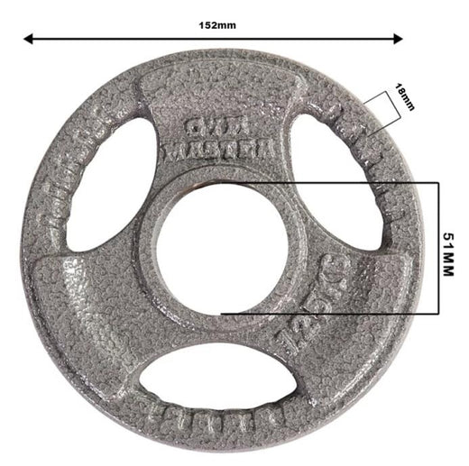 Cast Iron 2" Olympic Tri-Grip Weight Plates