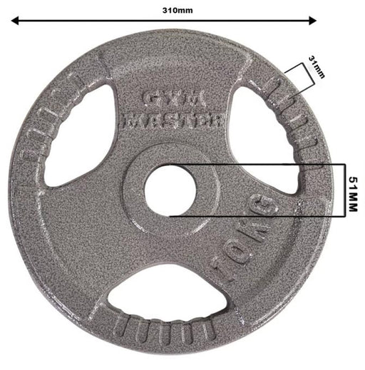 Cast Iron 2" Olympic Tri-Grip Weight Plates