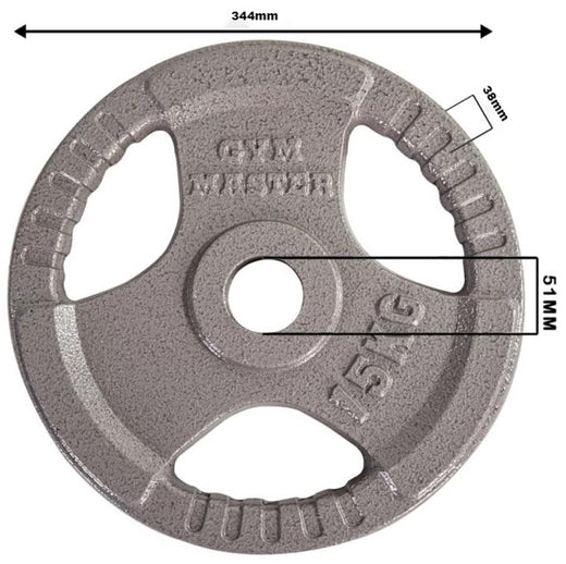 Cast Iron 2" Olympic Tri-Grip Weight Plates