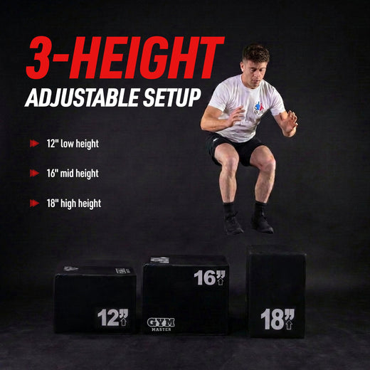 Adjustable Plyometric Squat Jump Boxes