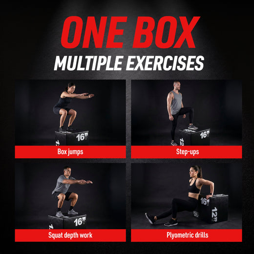 Adjustable Plyometric Squat Jump Boxes