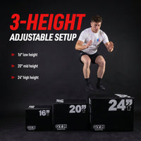 Thumbnail for Adjustable Plyometric Squat Jump Boxes