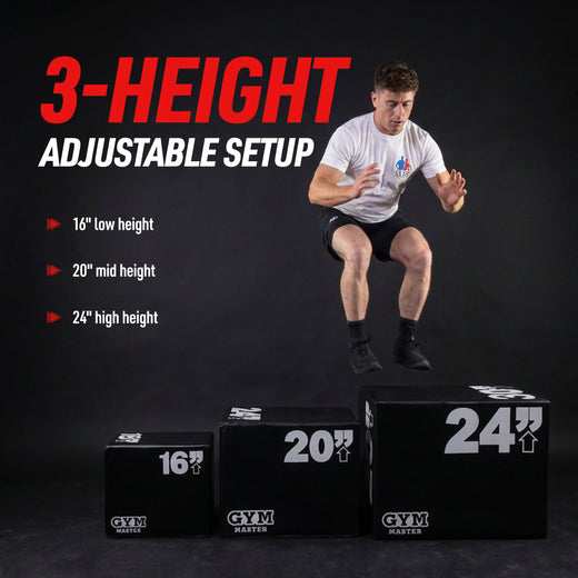 Adjustable Plyometric Squat Jump Boxes