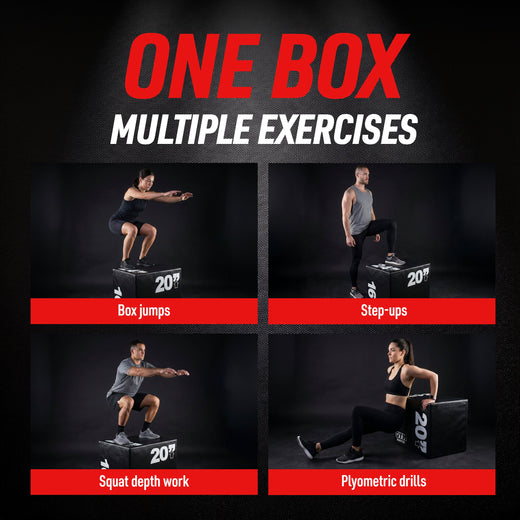 Adjustable Plyometric Squat Jump Boxes