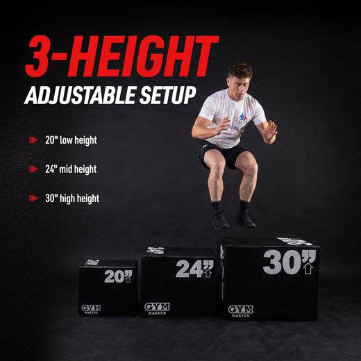 Adjustable Plyometric Squat Jump Boxes