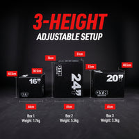 Thumbnail for Adjustable Plyometric Squat Jump Boxes