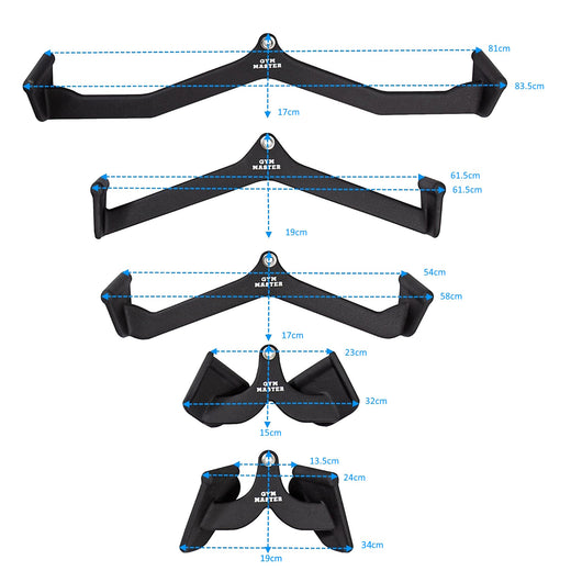 Lat Pull Down Cable Machine Attachment Handle Max Grips