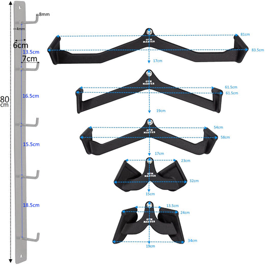 Lat Pull Down Cable Machine Attachment Handle Max Grips