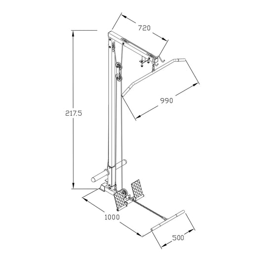 GM1 Power Rack Squat Cage with Optional Dual Cable Pulley System