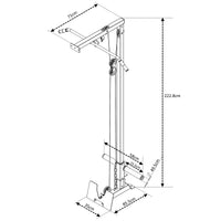 Thumbnail for A technical illustration showing the dimensions of the product