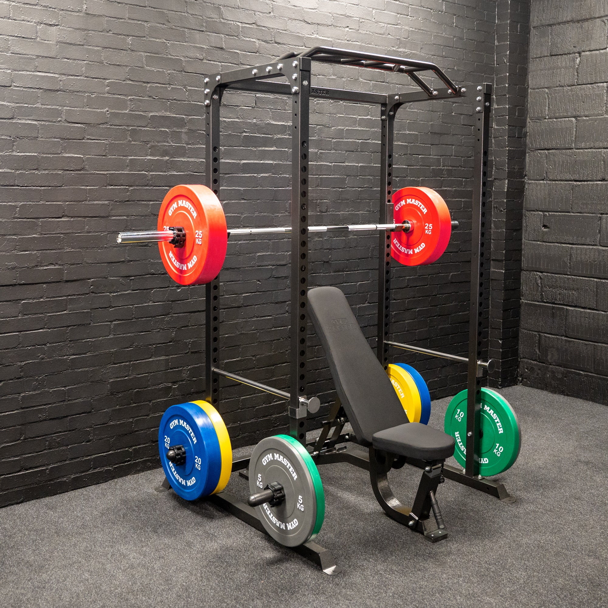 GM1 Power Rack Squat Cage with Optional Dual Cable Pulley System