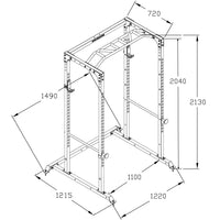 Thumbnail for GM1 Power Rack Squat Cage with Optional Dual Cable Pulley System