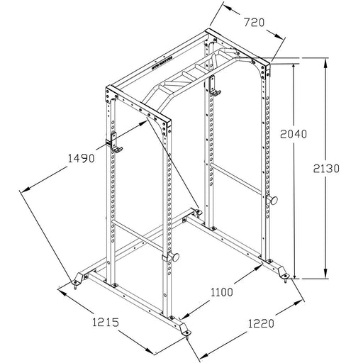 GM1 Power Rack Squat Cage with Optional Dual Cable Pulley System